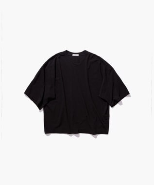 ATON SHRINK FRESCA JERSEY | ワイドスリーブＴシャツ BLACK