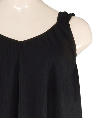 San-ai Resort（三愛水着楽園） ロングパンツセット　9M・11L　【Coral veil（コーラルヴェール）】 ブラック