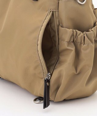 LA BAGAGERIE 【MONICA】ポーチ付き4WAYリュックサック ベージュ