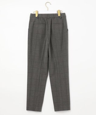 ANY SIS 【蓄熱効果】サーモトロン 2WAYストレッチ テーパードパンツ（チェック柄） チャコールチェック