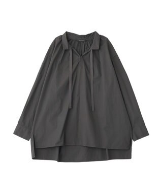 YECCA VECCA タイプライタースキッパーオーバーシャツ Charcoal Gray