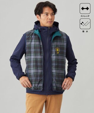 23区GOLF 【MEN】【ストレッチ/撥水】マルチウェイ ブルゾン＆リバーシブルベスト ネイビー系