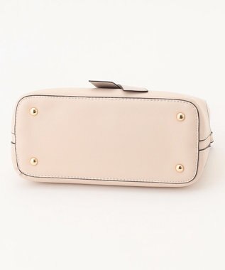 LA BAGAGERIE 【maison vert】 【超軽量・多収納】バイカラーリボンショルダーバッグ アイボリー