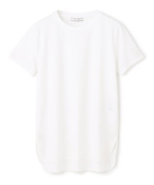 BEIGE， 【洗える】BROIS / コットンクルーネックTシャツ White