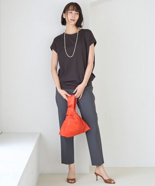 UNFILO マイビューティ テーパードパンツ チャコール