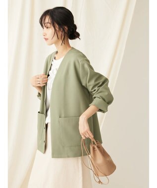 CRAFT STANDARD BOUTIQUE 【イージーケア】ＶネックカーディガンＪＫＴ Khaki