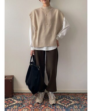 Green Parks リブニットパンツ Khaki