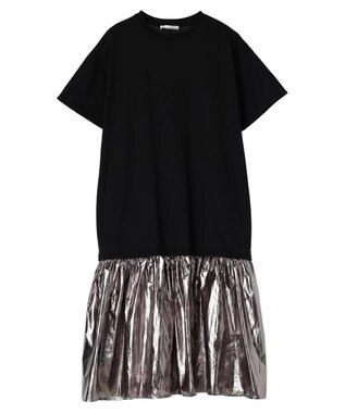 Green Parks ・ＥＬＥＮＣＡＲＥ　ＤＵＥ　メタリック切替ＴＥＥワンピ Black