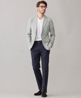 GOTAIRIKU ビジネスインナー/下着兼用【パックT】5.6oz 綿100％ スムース光沢加工 Tシャツ（Vネック/2枚セット） ホワイト系