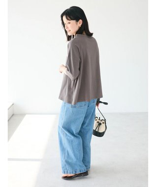 CRAFT STANDARD BOUTIQUE シルケット天竺　ロゴＰＴボトルネックＰＯ　５／Ｓ Charcoal Gray