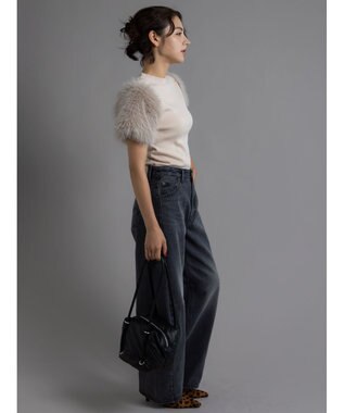 Te chichi スリーブファーニットプルオーバー《2025Autumn catalog item》 ベージュ