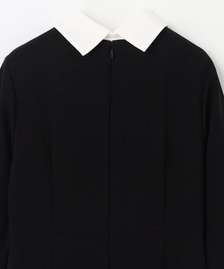 GRACE CONTINENTAL ダブルクロスドレス バイカラー