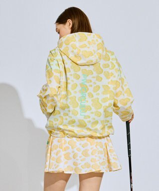 PW CIRCULUS 【撥水加工/ストレッチ】【WOMEN】アニマルドットブルゾン ゴルフウェア レディース イエロー系5