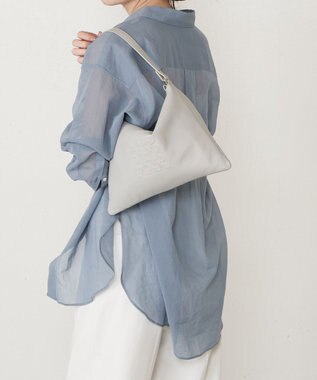 russet エンボスモノグラムショルダーバッグ(CE-1547) L.Gray