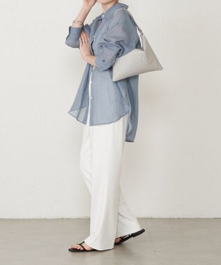 russet エンボスモノグラムショルダーバッグ(CE-1547) L.Gray