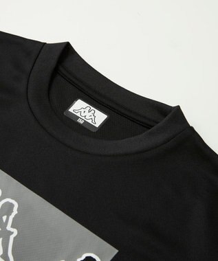 OP／FILA 【Kappa】ＯＭＩＮＩプリントTシャツ ブラック