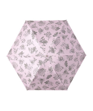 MOONBAT Fuwacool(フワクール) フワクールホワイト 晴雨兼用日傘 折りたたみ傘 トワルドジュイ 軽量 一級遮光／遮熱／UV ピンク