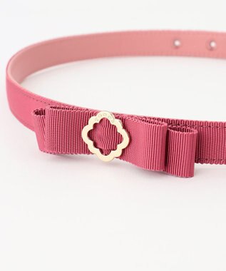 TOCCA CLOVER BUCKLE RIBBON BELT ベルト ピンク系