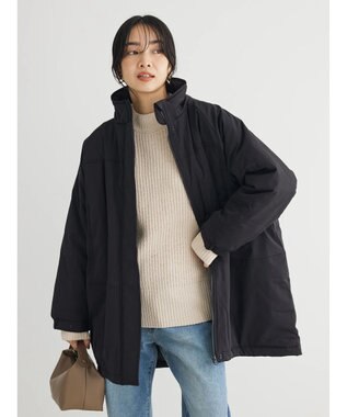 Green Parks ｍｏｋｏモール畦編みモックネックプルオーバー Off White