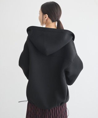 earth music&ecology フーディーダンボールジップブルゾン Black