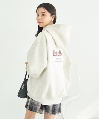 earth music&ecology アソートロゴフーディー Oatmeal