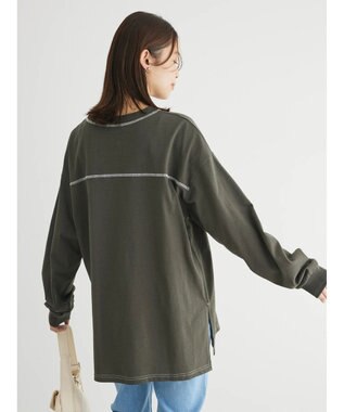 Green Parks Ｄｉｓｎｅｙ／配色ステッチチュニックIII Charcoal Gray