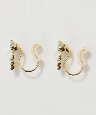 Phoebe 〈痛くないシリーズ/金属アレルギー対応〉クイーンパールビジューライトフィットイヤリング/ニッケルフリー ホワイト