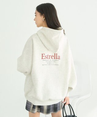 earth music&ecology アソートロゴフーディー Oatmeal