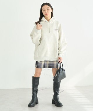 earth music&ecology アソートロゴフーディー Oatmeal