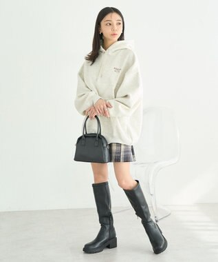 earth music&ecology アソートロゴフーディー Oatmeal