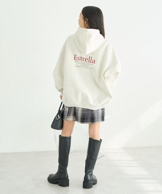 earth music&ecology アソートロゴフーディー Oatmeal