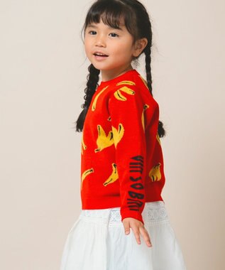 ami amie 【UNISEX】バナナプルオーバー85cm～130cm レッド