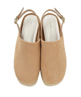earth music&ecology 厚底ジュートサンダル Beige