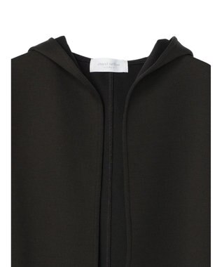 Green Parks ポンチフード付きカットカーディガン Dark Gray