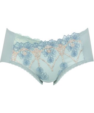 Wing ショーツ 【後ろ姿きれいブラ】 KB2719とペア フリーカッティングでアウターにひびきにくい(裾) やさしいフィット感 はきこみ丈あさめ KF2919 ウイング／ワコール ターコイズ