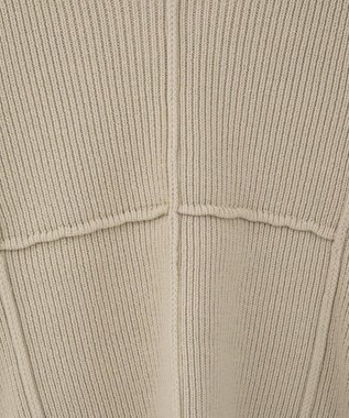 Green Parks リブ切替Ｖネックニットプルオーバー Light Beige