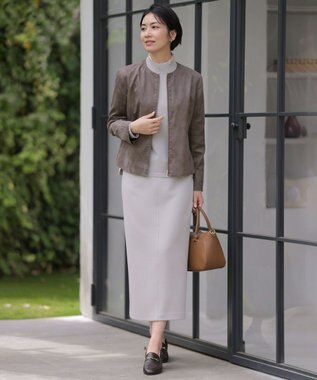 J.PRESS LADIES houndstooth スクエア スカーフ ブラウン系