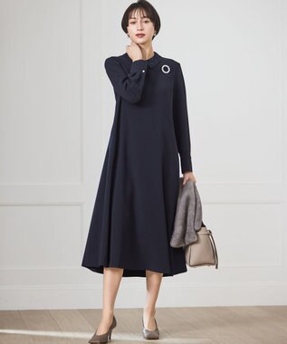 23区 フェイクファー ティペット グレー系