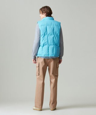 J.PRESS MEN ナイロンワッシャータフタ ダウンベスト スカイブルー系