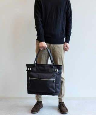 ACE BAGS & LUGGAGE Orobianco ピオニエーレ トートバッグ 撥水加工 A4サイズ 13.3inchPC収納 24L 870g 92934 オロビアンコ ブラック