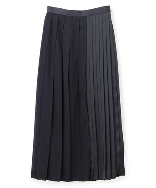 BEIGE， MOYE / プリーツスカート Navy×Navy