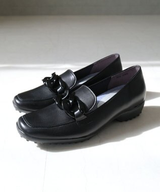 Pointer 日本製 本革超軽量チェーンモチーフローファー