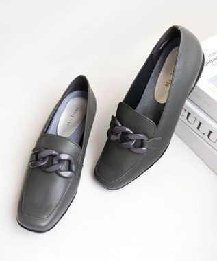 Pointer 日本製 本革超軽量チェーンモチーフローファー