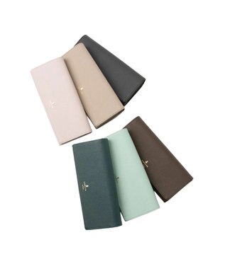 LANVIN en Bleu リュクサンブール かぶせ長財布 ペールピンク