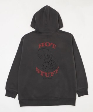 WEGO 【ユニセックス着用ITEM/裏起毛】HOTSTUFFグラフィックプルオーバー スミクロ