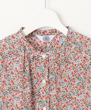 J.PRESS LADIES L 【洗える】LIBERTY Joanna Louise/Phoebe 前開き ブラウス オレンジ系5