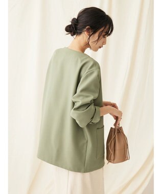 CRAFT STANDARD BOUTIQUE 【イージーケア】ＶネックカーディガンＪＫＴ Khaki