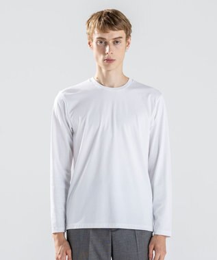 JOSEPH HOMME ハイゲージベアスムース　クルーネック長袖Ｔシャツ ホワイト系