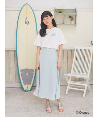 earth music&ecology リトル・マーメイド / プリントTee Off White