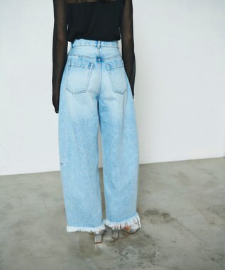 GRACE CONTINENTAL 切替ボリュームデニム インディゴ